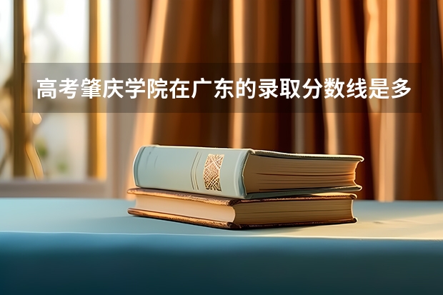 高考肇庆学院在广东的录取分数线是多少