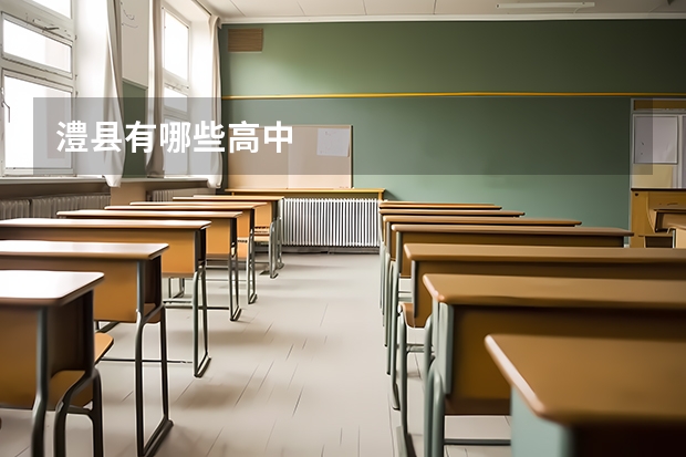 澧县有哪些高中
