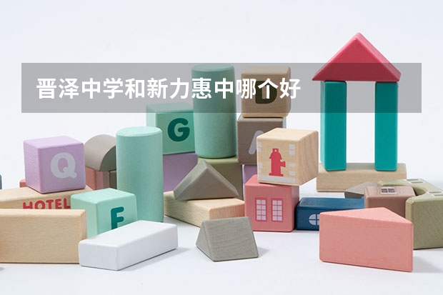 晋泽中学和新力惠中哪个好