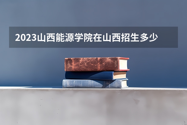 2023山西能源学院在山西招生多少人