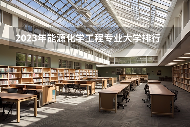 2023年能源化学工程专业大学排行名单