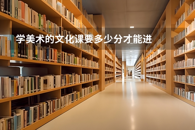 学美术的文化课要多少分才能进