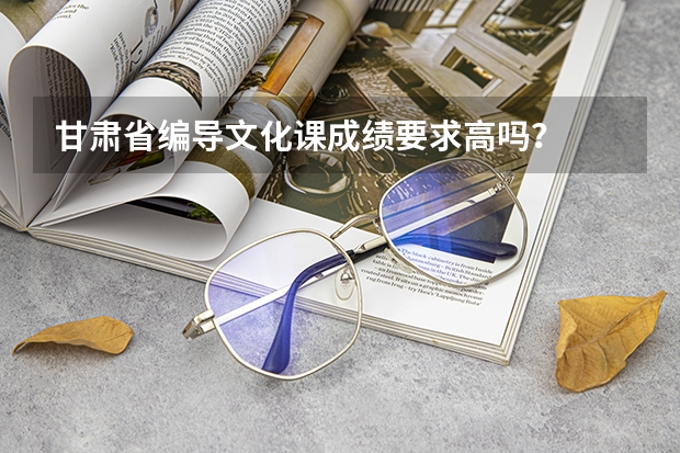 甘肃省编导文化课成绩要求高吗？
