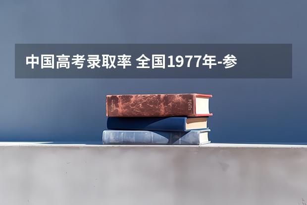 中国高考录取率 全国1977年-参加高考人数、录取人数和录取率