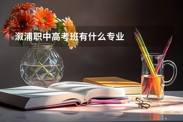 溆浦职中高考班有什么专业