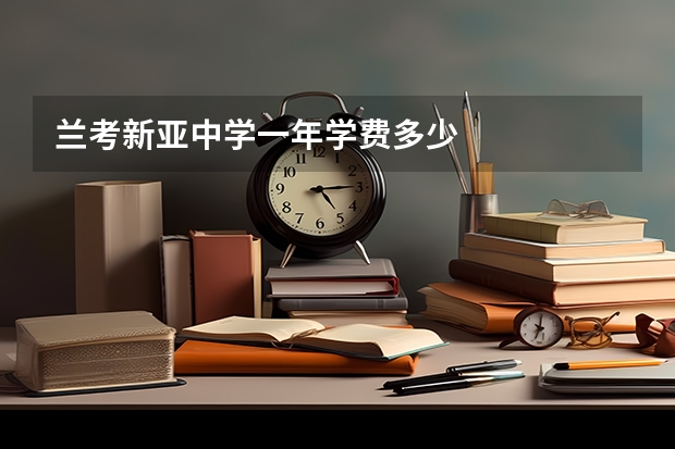 兰考新亚中学一年学费多少