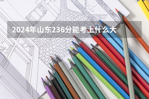 2024年山东236分能考上什么大学?