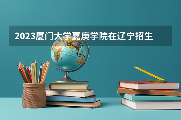 2023厦门大学嘉庚学院在辽宁招生多少人
