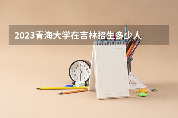2023青海大学在吉林招生多少人