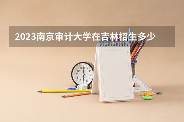 2023南京审计大学在吉林招生多少人