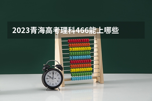 2023青海高考理科466能上哪些大学 