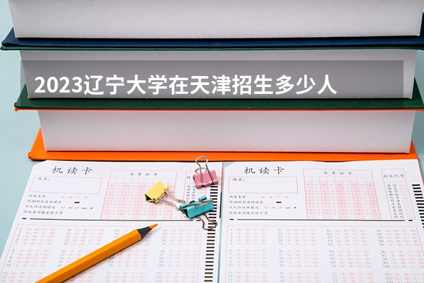 2023辽宁大学在天津招生多少人