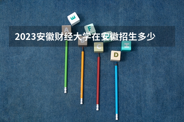 2023安徽财经大学在安徽招生多少人