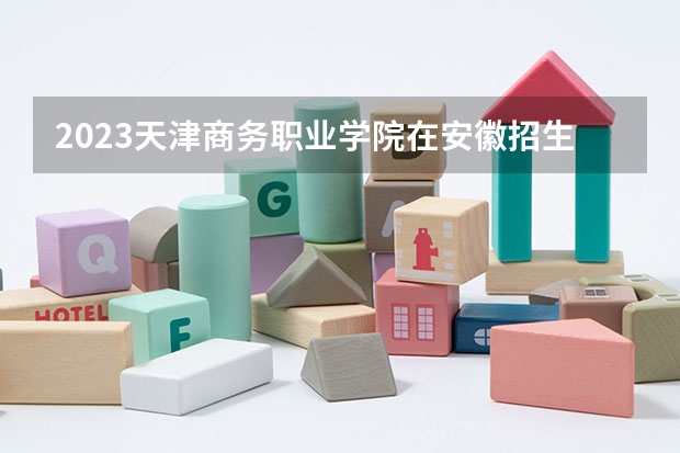 2023天津商务职业学院在安徽招生多少人
