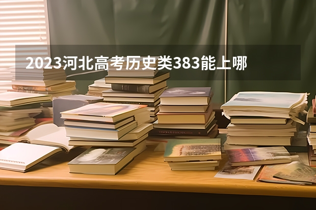 2023河北高考历史类383能上哪些大学 