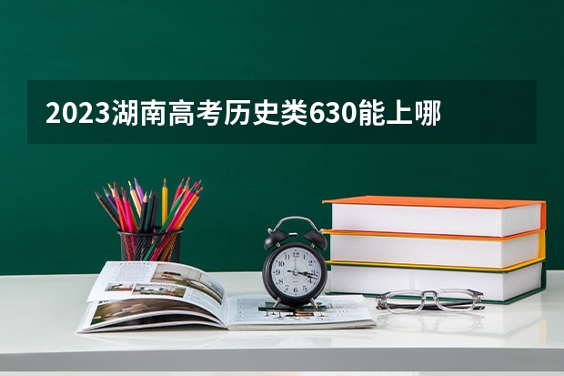 2023湖南高考历史类630能上哪些大学 