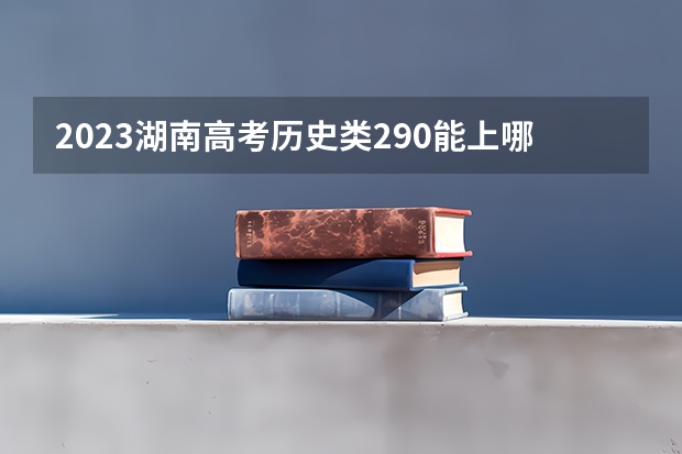 2023湖南高考历史类290能上哪些大学 