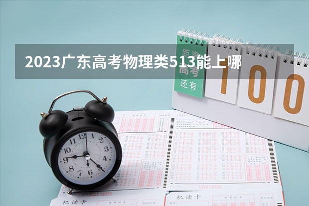 2023广东高考物理类513能上哪些大学 