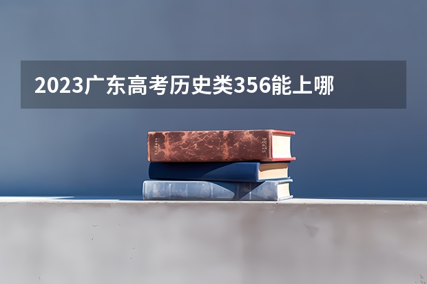 2023广东高考历史类356能上哪些大学 