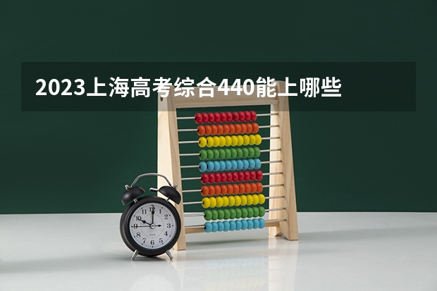 2023上海高考综合440能上哪些大学 