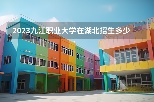 2023九江职业大学在湖北招生多少人