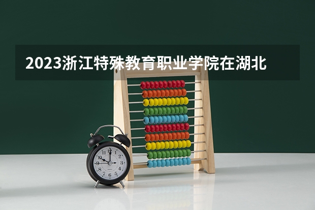 2023浙江特殊教育职业学院在湖北招生多少人