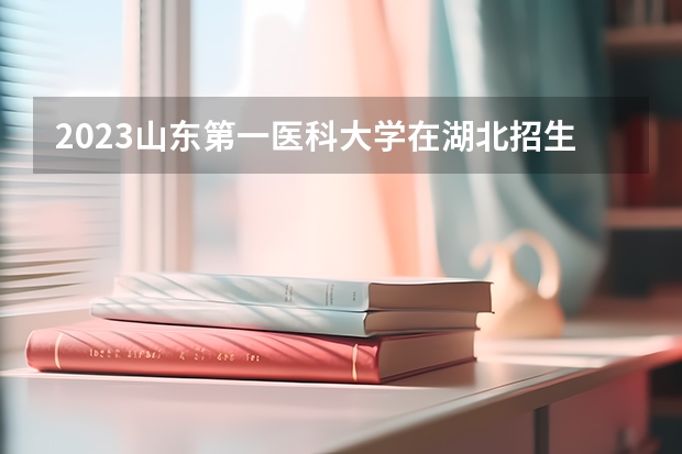 2023山东第一医科大学在湖北招生多少人
