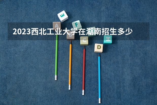 2023西北工业大学在湖南招生多少人