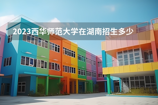 2023西华师范大学在湖南招生多少人