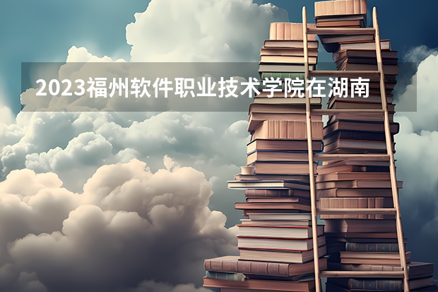 2023福州软件职业技术学院在湖南招生多少人