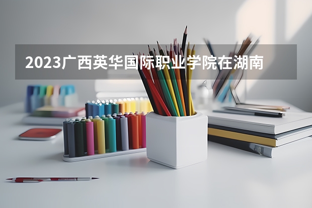 2023广西英华国际职业学院在湖南招生多少人