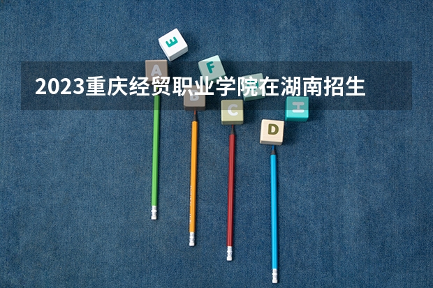 2023重庆经贸职业学院在湖南招生多少人