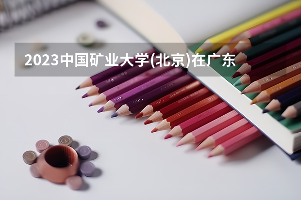 2023中国矿业大学(北京)在广东招生多少人