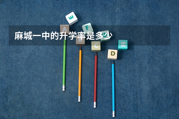 麻城一中的升学率是多少