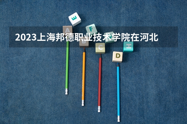 2023上海邦德职业技术学院在河北招生多少人