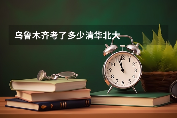 乌鲁木齐考了多少清华北大