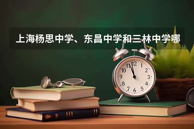 上海杨思中学、东昌中学和三林中学哪个好