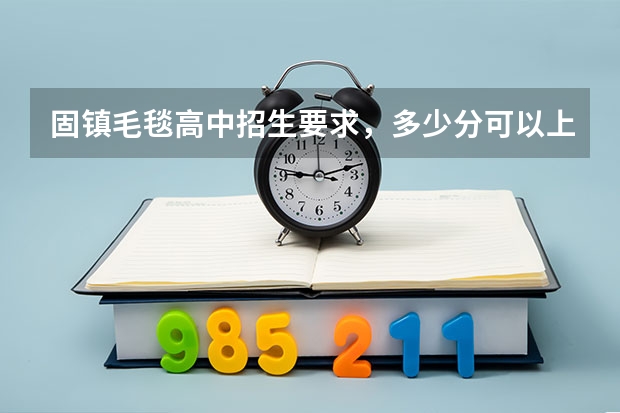固镇毛毯高中招生要求，多少分可以上这个学校？