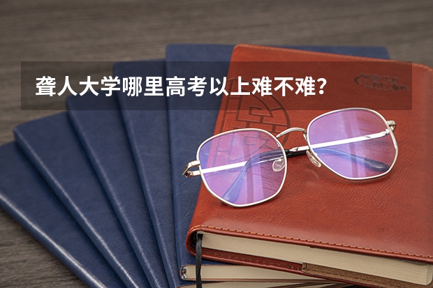聋人大学哪里高考以上难不难？