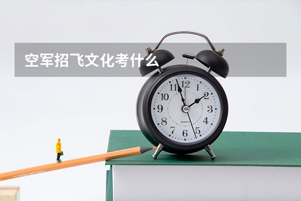 空军招飞文化考什么