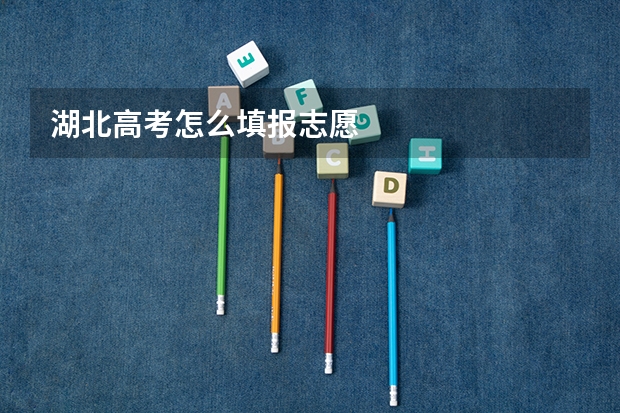 湖北高考怎么填报志愿