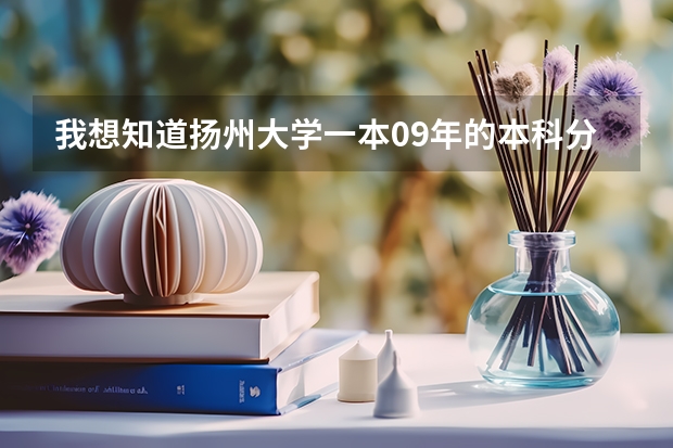 我想知道扬州大学一本09年的本科分数线是多少？ 谢谢