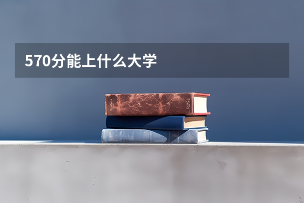 570分能上什么大学