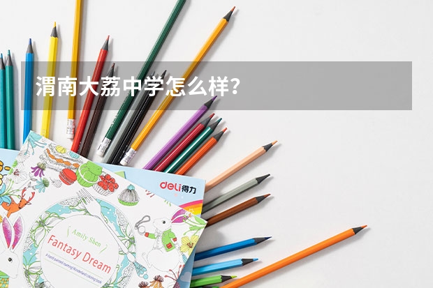 渭南大荔中学怎么样？