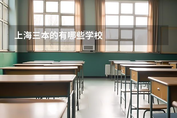 上海三本的有哪些学校