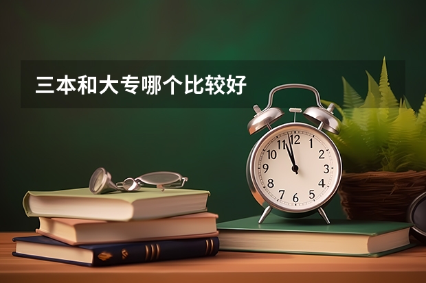 三本和大专哪个比较好