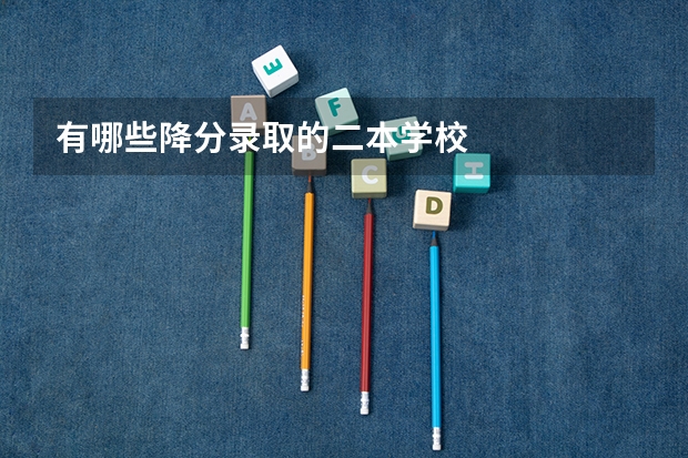 有哪些降分录取的二本学校