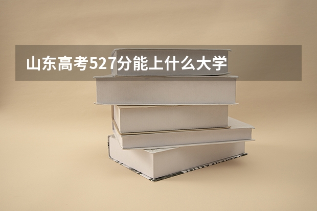 山东高考527分能上什么大学