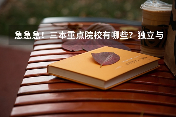 急急急！三本重点院校有哪些？独立与公办有什么不？，说的详细点，谢谢！