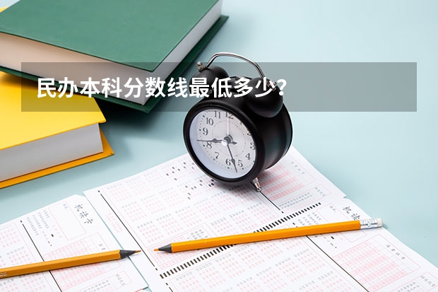 民办本科分数线最低多少？